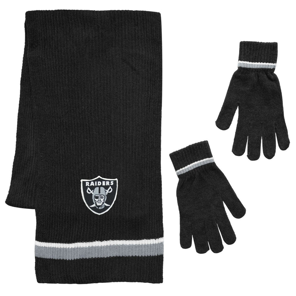 Las Vegas Raiders Las Vegas Raiders Scarf and Glove Gift Set Chenille 686699333072