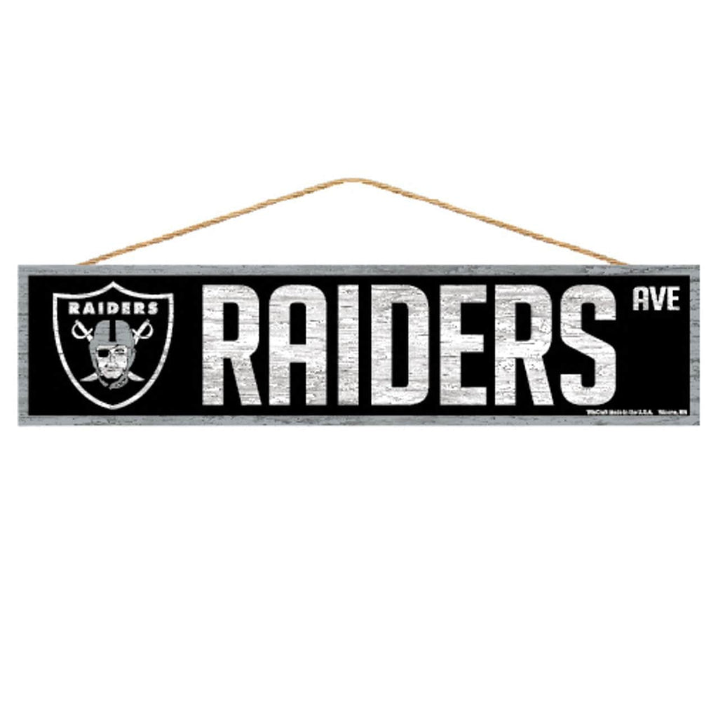 Las Vegas Raiders Las Vegas Raiders Sign 4x17 Wood Avenue Design 032085929372