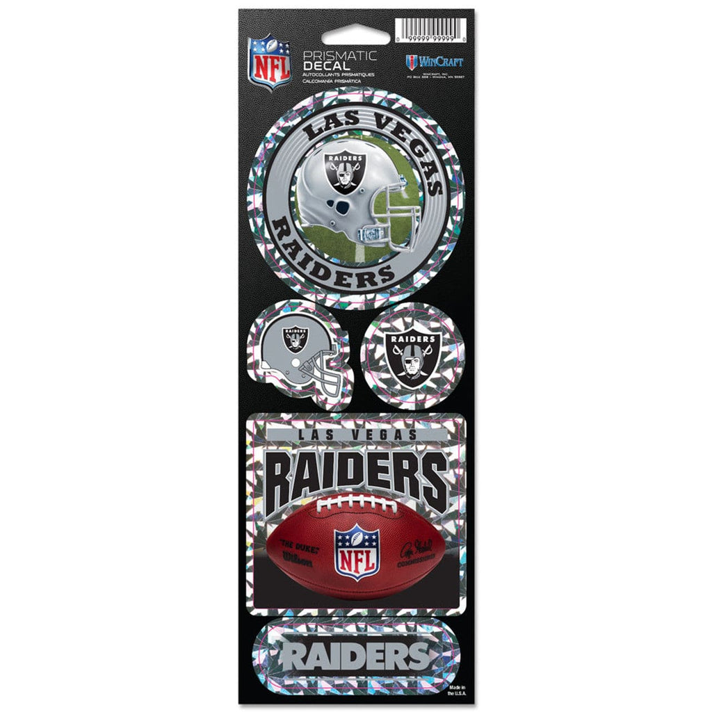 NFL Legacy Teams Las Vegas Raiders Stickers Prismatic 032085899514