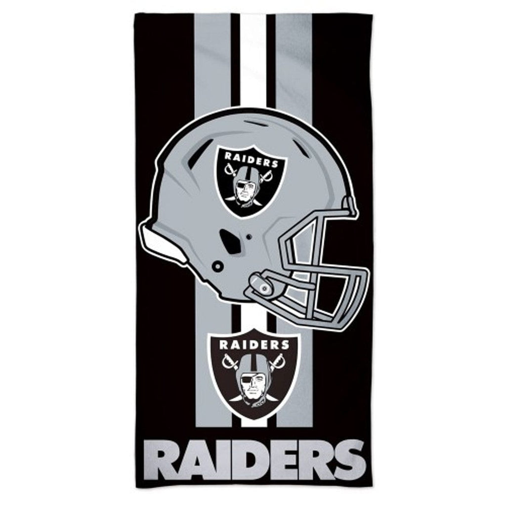 Las Vegas Raiders Las Vegas Raiders Towel 30x60 Beach Style 099606187567