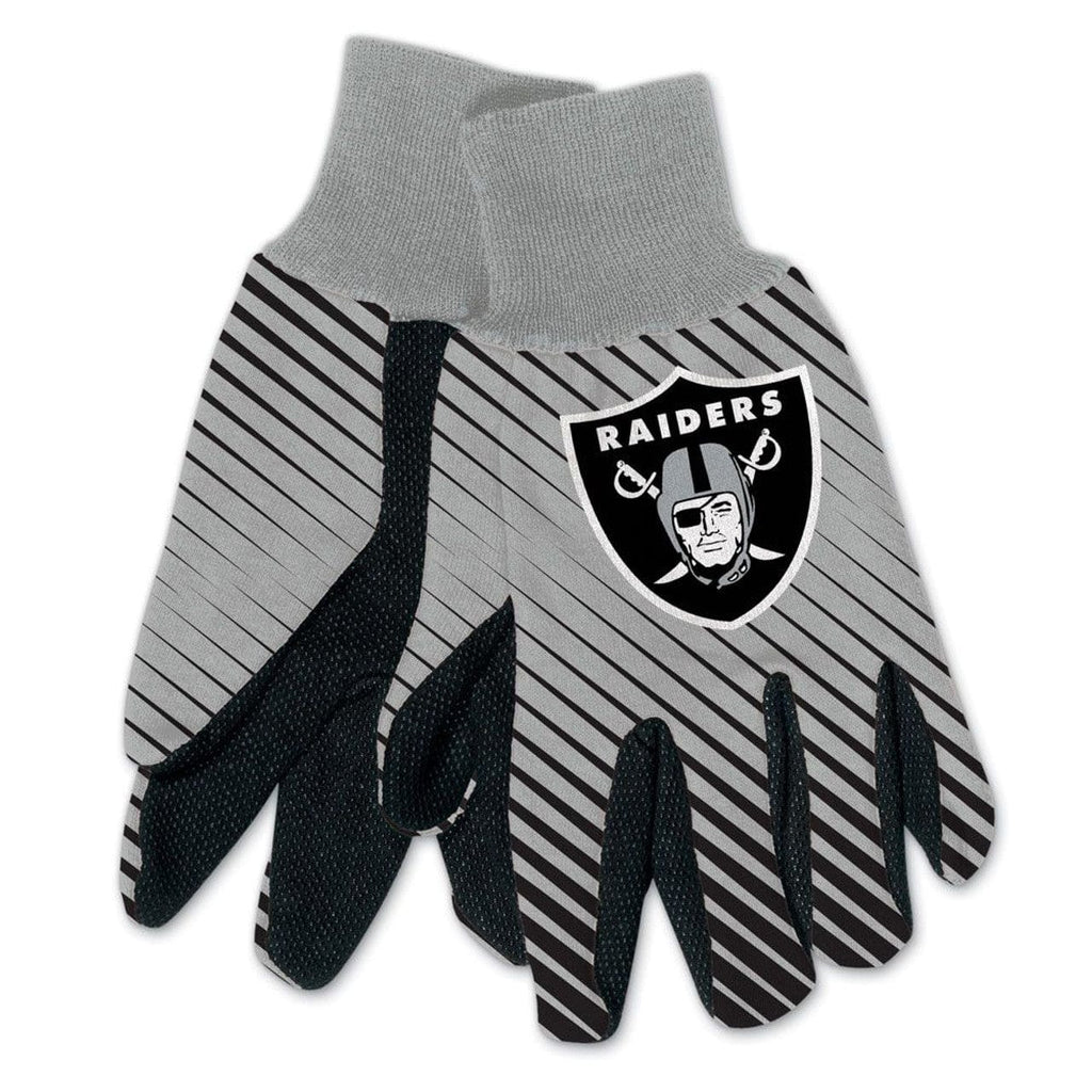 Las Vegas Raiders Las Vegas Raiders Two Tone Adult Size Gloves 099606906748