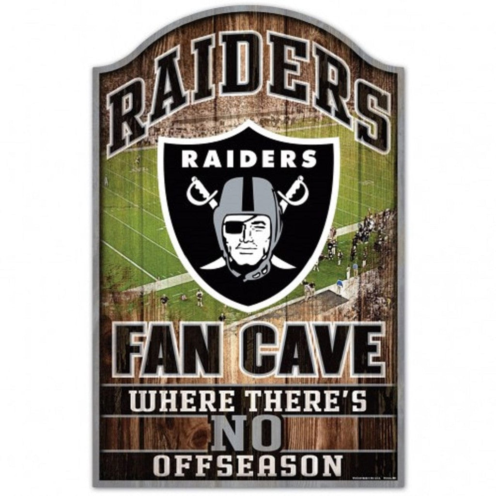 Las Vegas Raiders Las Vegas Raiders Wood Sign - 11"x17" Fan Cave Design 032085059505