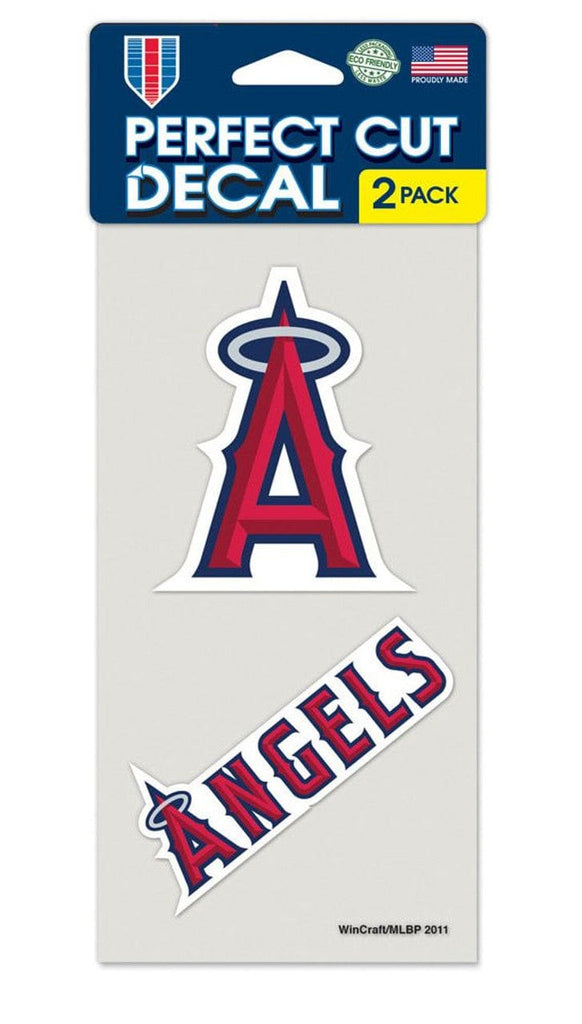 Decal 4x4 Perfect Cut Set of 2 Los Angeles Angels Decal 4x4 Perfect Cut Set of 2 032085476296