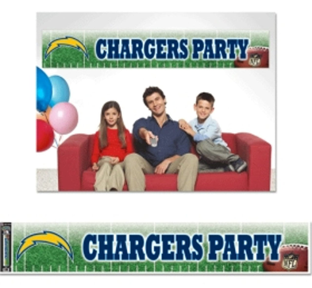 Los Angeles Chargers Los Angeles Chargers Banner 12x65 Party Style CO 032085488510