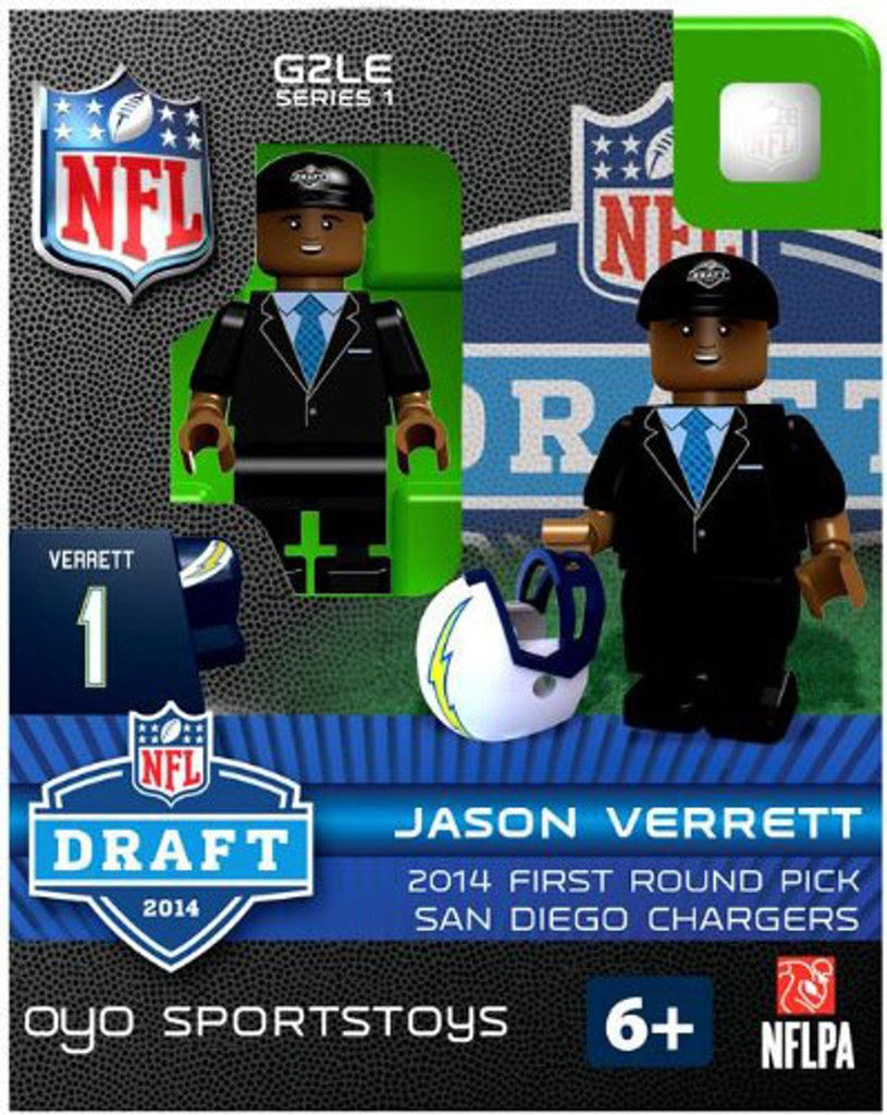 Figurine Misc. Los Angeles Chargers Figurine 2014 Draft Pick OYO Sportstoys Jason Verrett San Diego Throwback 810712024573