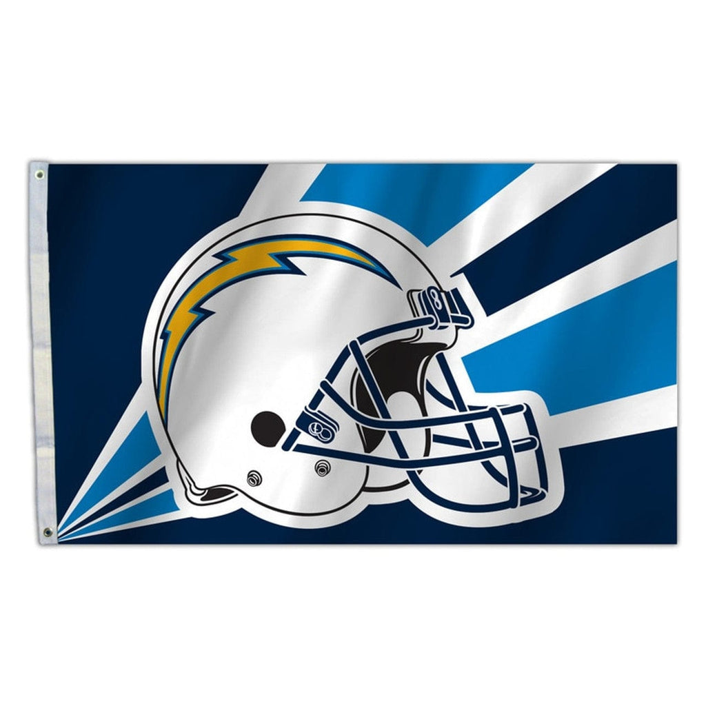 Flag 3x5 Los Angeles Chargers Flag 3x5 Helmet Design - Special Order 023245942485