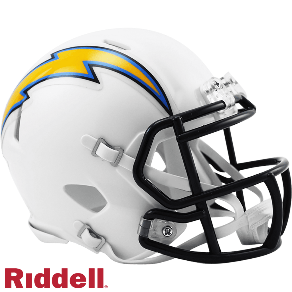 Helmets Mini Speed Los Angeles Chargers Helmet Riddell Replica Mini Speed Style 2007-2018 T/B 095855991351