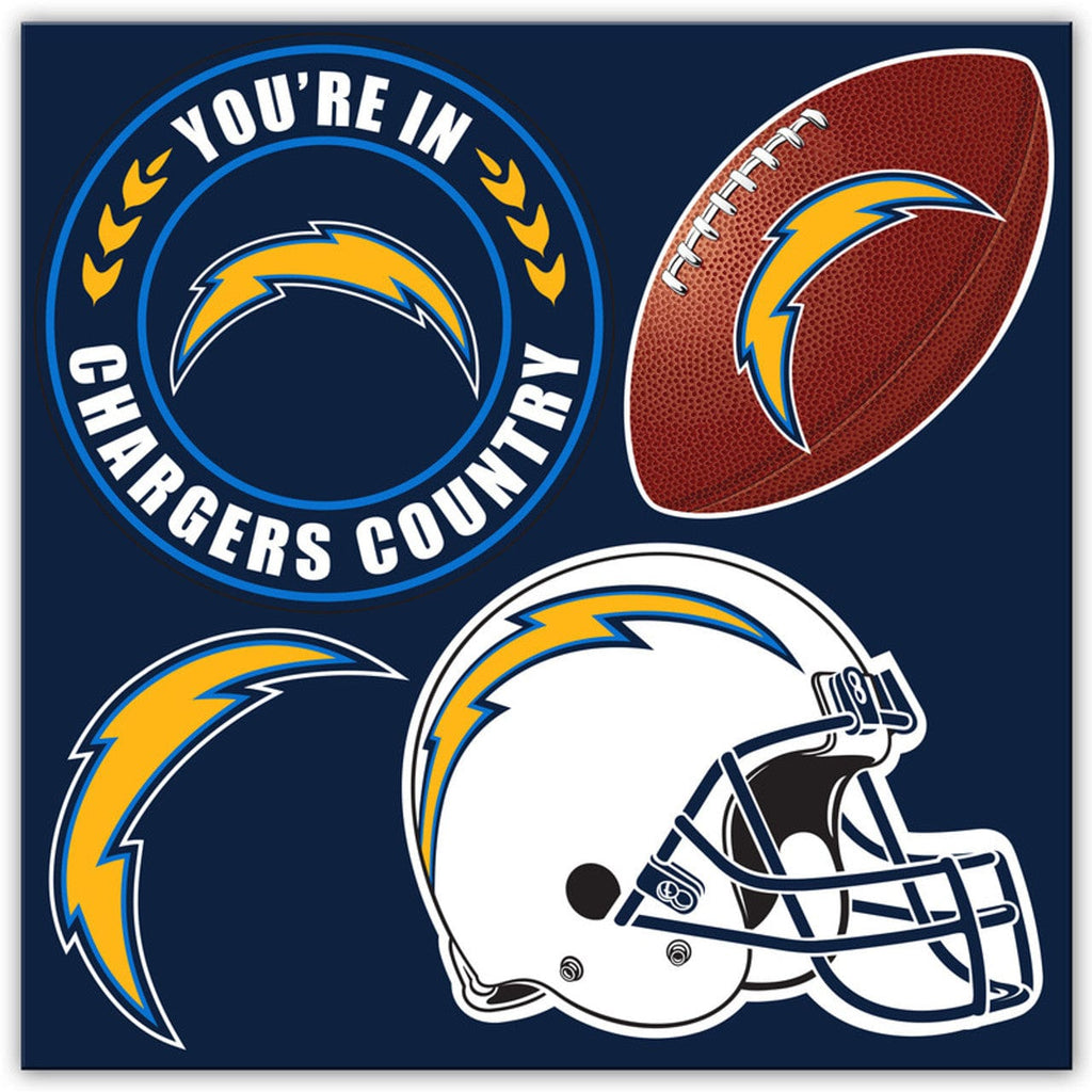 Los Angeles Chargers Los Angeles Chargers Magnet Kit 4 Piece CO 023245986489