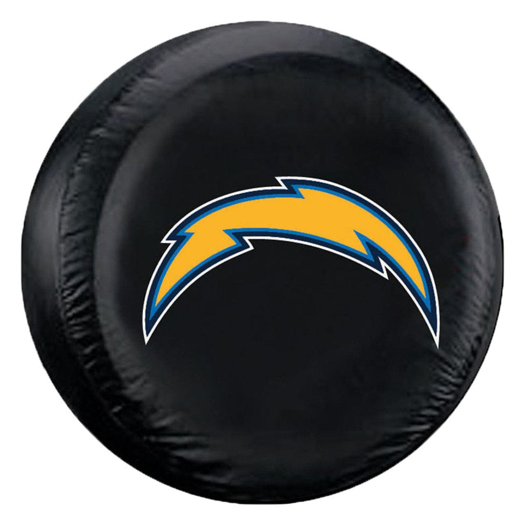 Tire Covers Large Los Angeles Chargers Tire Cover Large Size Black CO 023245983488