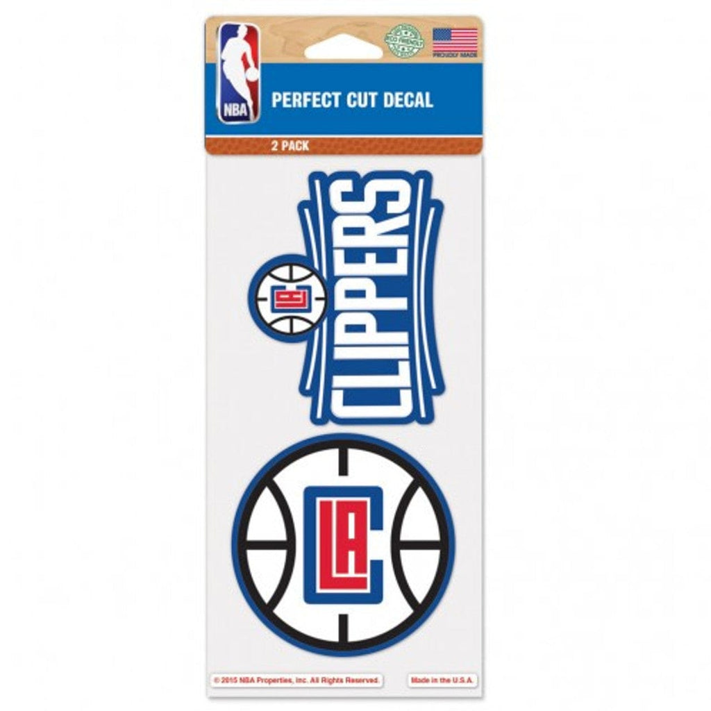 Decal 4x4 Perfect Cut Set of 2 Los Angeles Clippers Decal 4x4 Perfect Cut Set of 2 032085487001