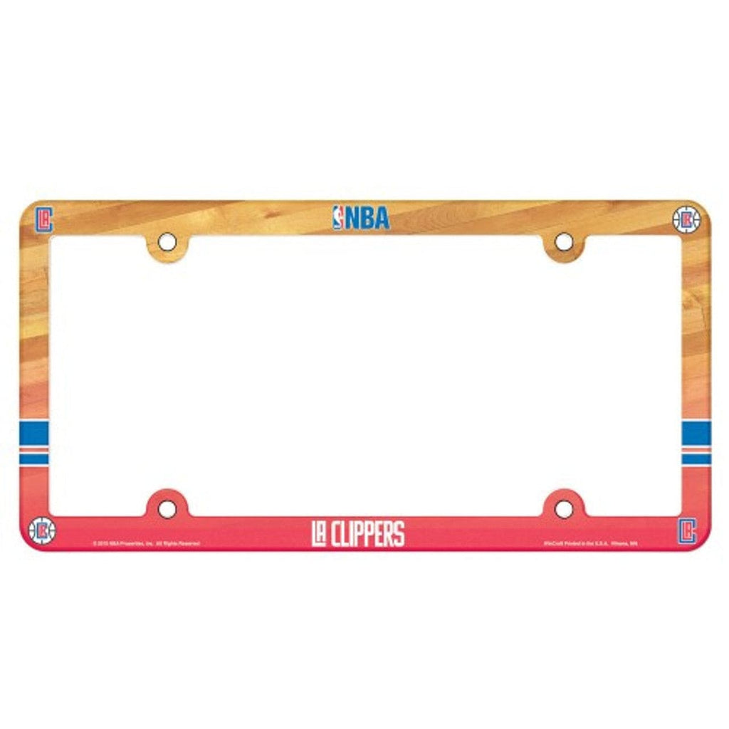 License Frame Plastic Los Angeles Clippers License Plate Frame - Full Color 032085904379