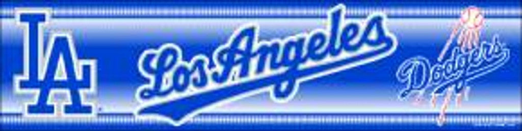 Decal 3x12 Bumper Strip Style Los Angeles Dodgers Bumper Sticker 032085133007