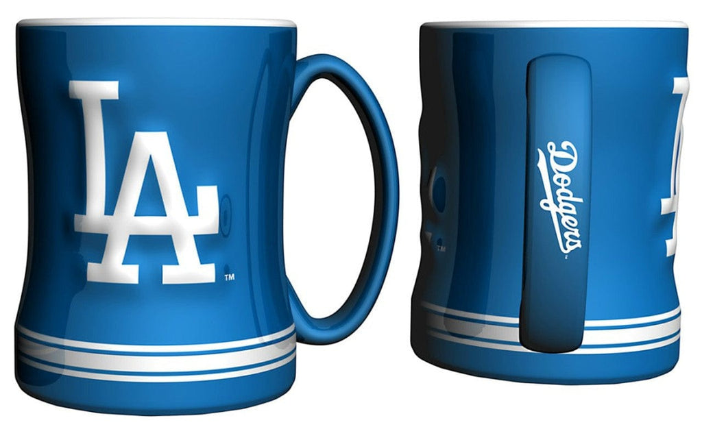 Drinkware Los Angeles Dodgers Coffee Mug 14oz Sculpted Relief Team Color 806293336808