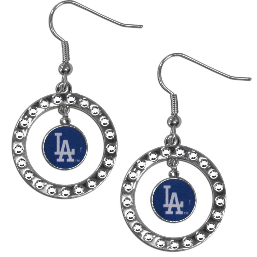 Los Angeles Dodgers Los Angeles Dodgers Earrings Hoop Rhinestone CO 754603275968