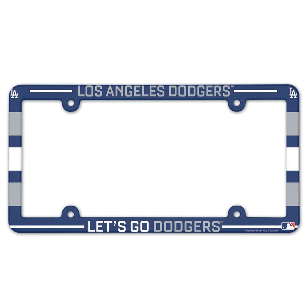 License Frame Plastic Los Angeles Dodgers License Plate Frame - Full Color 032085951472