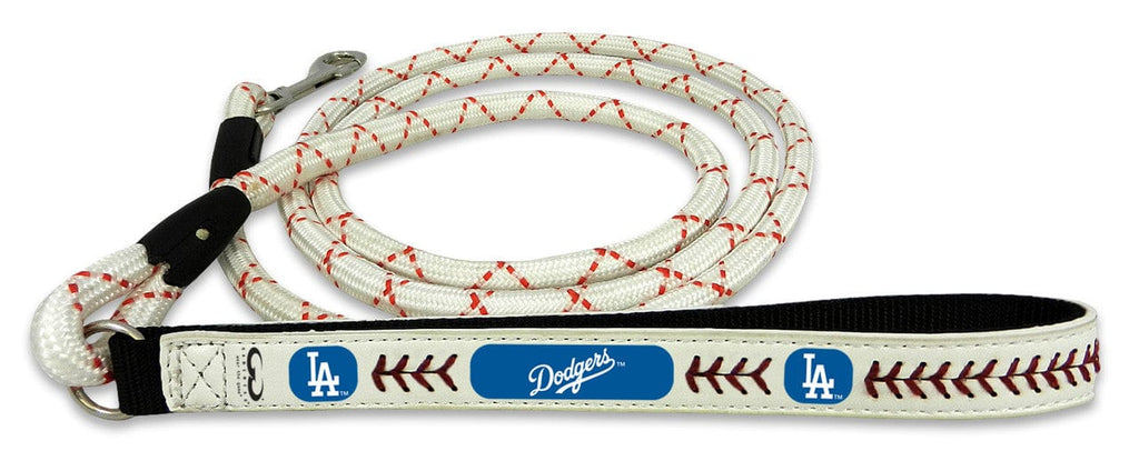 Los Angeles Dodgers Los Angeles Dodgers Pet Leash Leather Chain Baseball Size Medium CO 844214055940