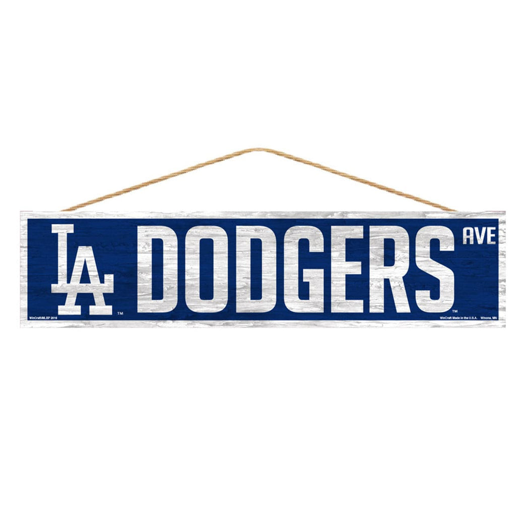Sign 4x17 Avenue Los Angeles Dodgers Sign 4x17 Wood Avenue Design 032085611086