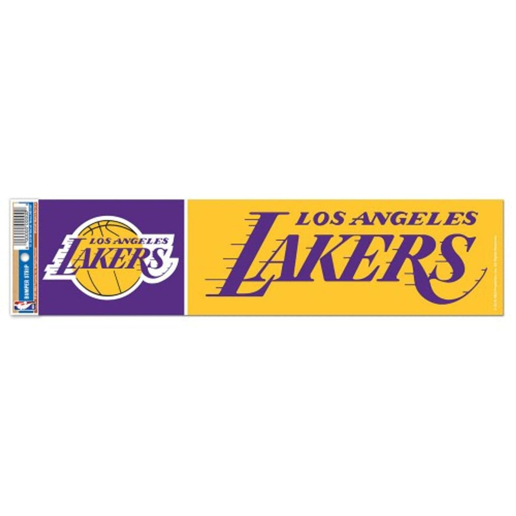 Decal 3x12 Bumper Strip Style Los Angeles Lakers Decal 3x12 Bumper Strip Style 032085133151