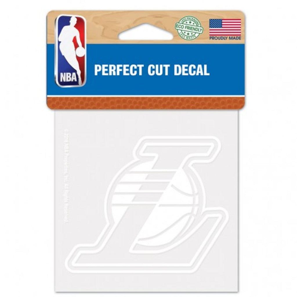 Decal 4x4 Perfect Cut White Los Angeles Lakers Decal 4x4 Perfect Cut White 032085555205