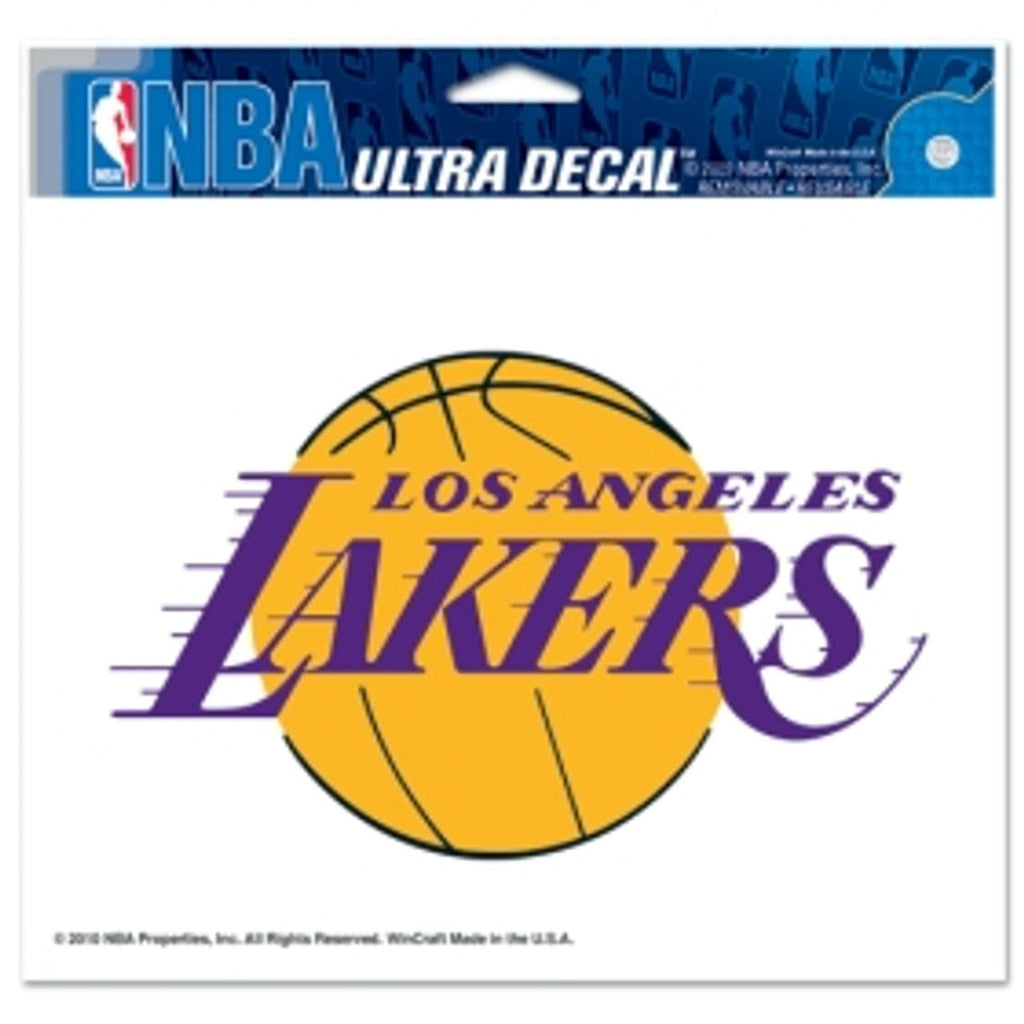 Decal 5x6 Multi Use Color Los Angeles Lakers Decal 5x6 Color 032085220356