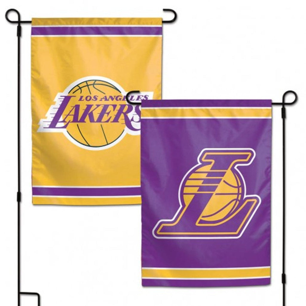 Flags 12x18 Los Angeles Lakers Flag 12x18 Garden Style 2 Sided 032085853486