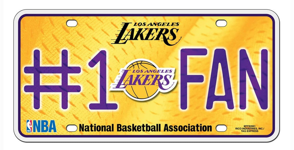 License Plate #1 Fan Los Angeles Lakers License Plate #1 Fan 094746281342