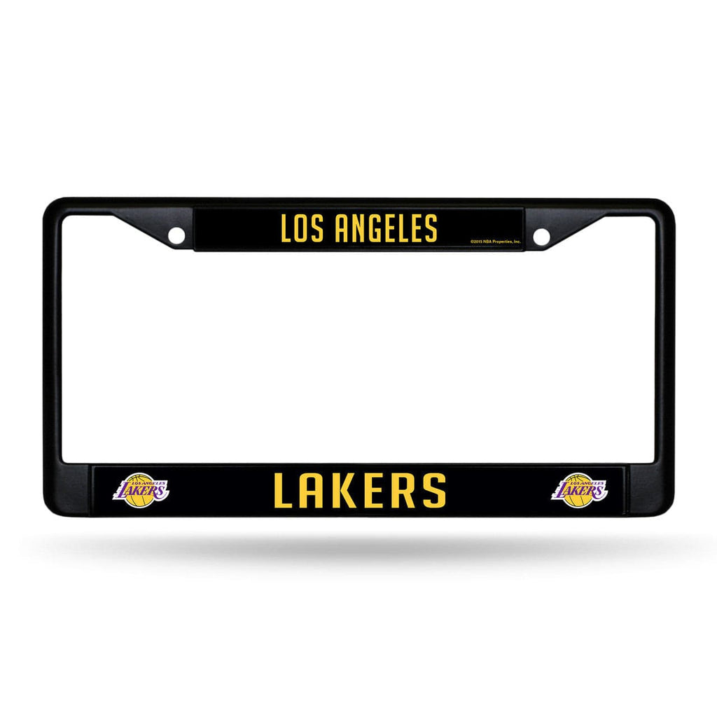 License Frame Chrome Los Angeles Lakers License Plate Frame Chrome Black 094746017262