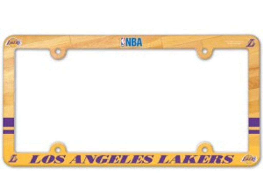 License Frame Plastic Los Angeles Lakers License Plate Frame - Full Color 032085903754