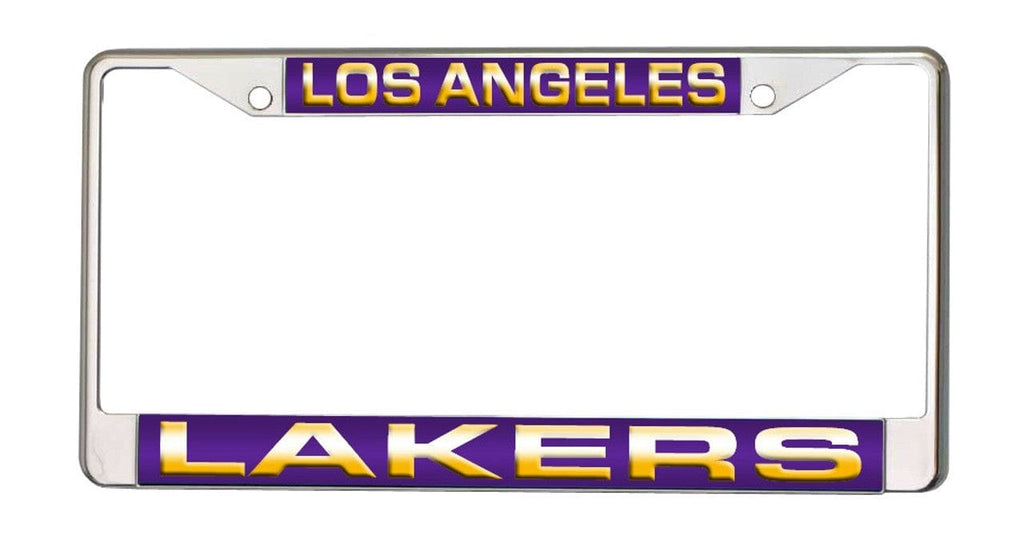 License Frame Chrome Los Angeles Lakers License Plate Frame Laser Cut Chrome 094746403409