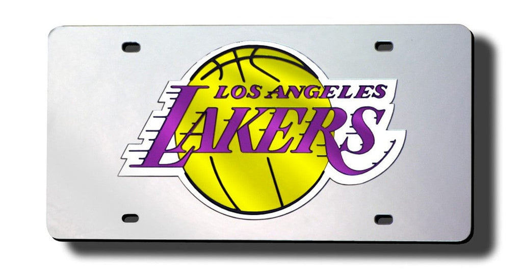 License Plate Laser Cut Los Angeles Lakers License Plate Laser Cut Silver 094746138899