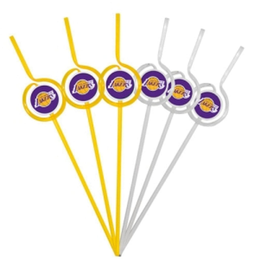 Los Angeles Lakers Los Angeles Lakers Team Sipper Straws CO 815580013636