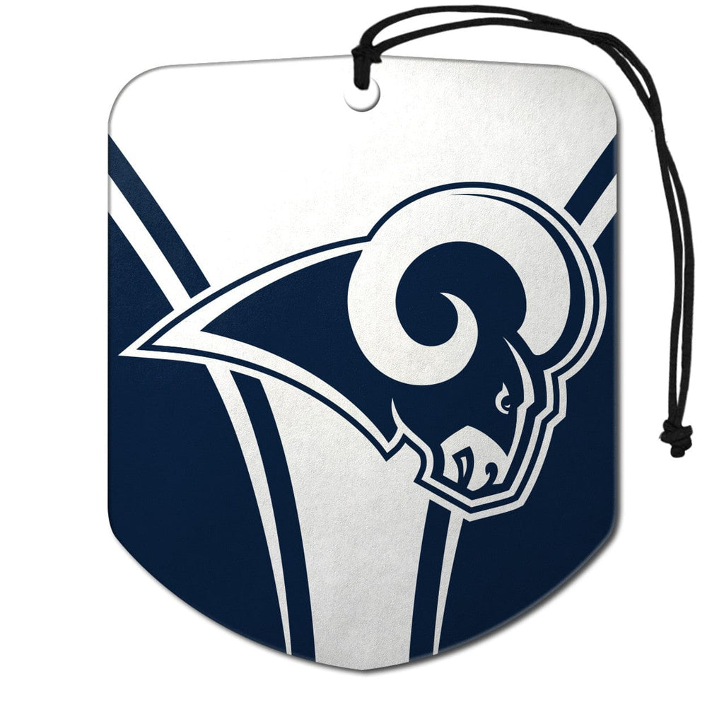 Air Fresheners Los Angeles Rams Air Freshener Shield Design 2 Pack 681620554281