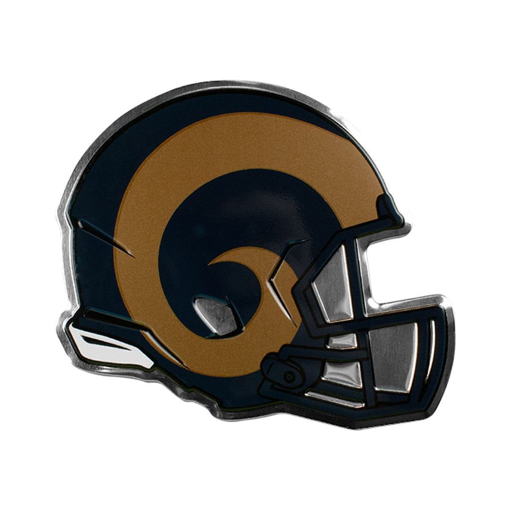 Auto Emblem Color Los Angeles Rams Auto Emblem Helmet Design 681620849288