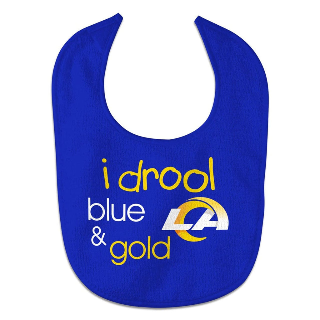 Baby Bib Los Angeles Rams Baby Bib All Pro Style I Drool Design - Special Order 099606196231