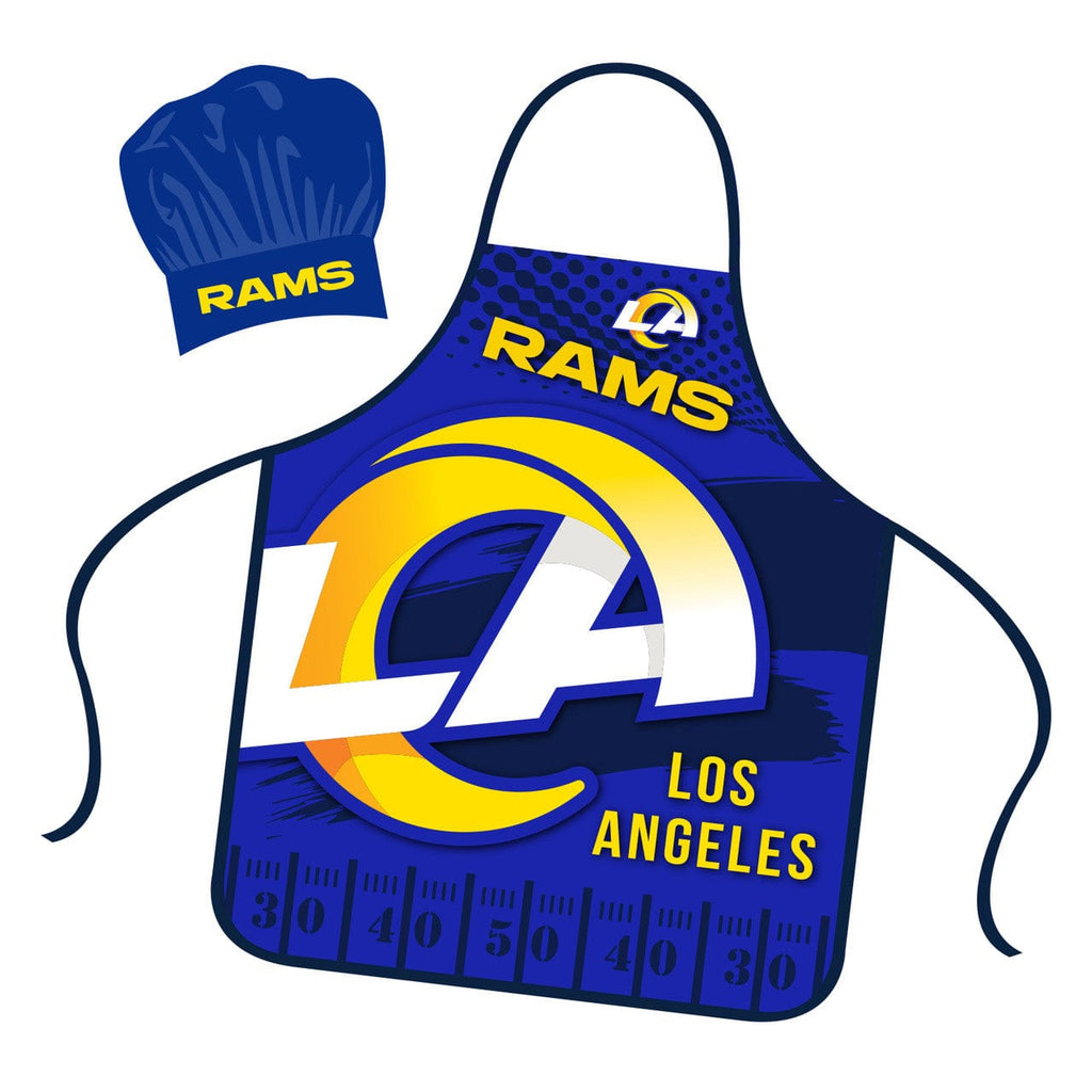 Chef Hat and Apron Sets Los Angeles Rams Chef Hat and Apron Set 194688000305