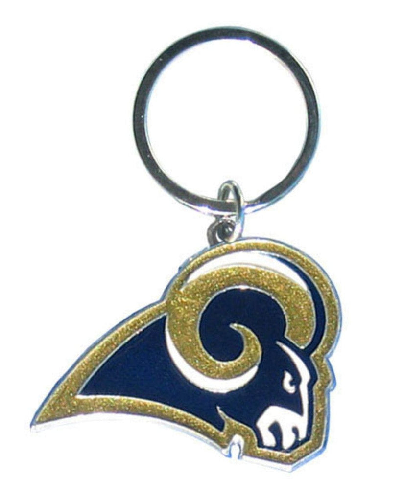 Keychain Logo Cut Style Los Angeles Rams Chrome Logo Cut Keychain - Special Order 754603935220