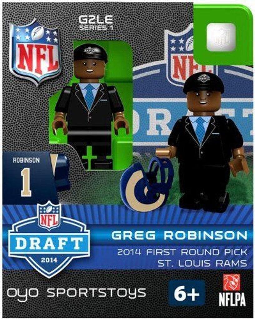 Figurine Misc. Los Angeles Rams Figurine 2014 Draft Pick OYO Sportstoys Greg Robinson St. Louis Throwback 810712024344