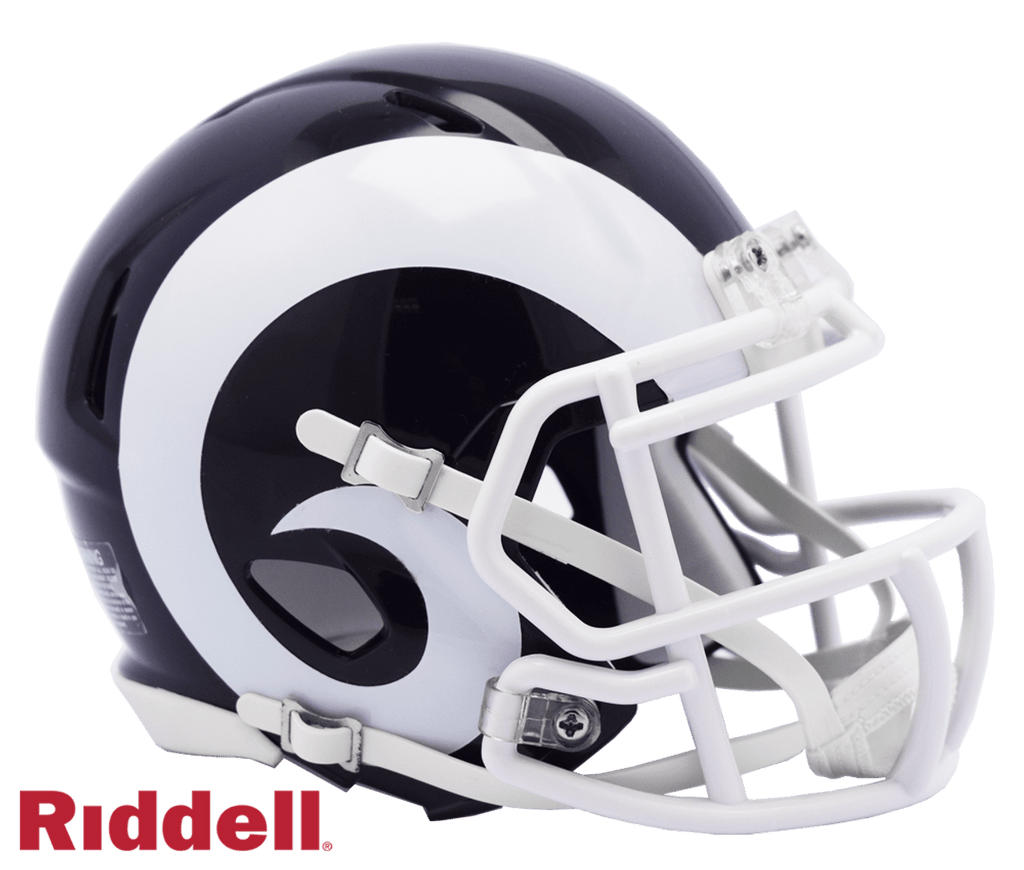 Helmets Mini Speed Los Angeles Rams Helmet Riddell Replica Mini Speed Style 2017-2019 T/B 095855991696