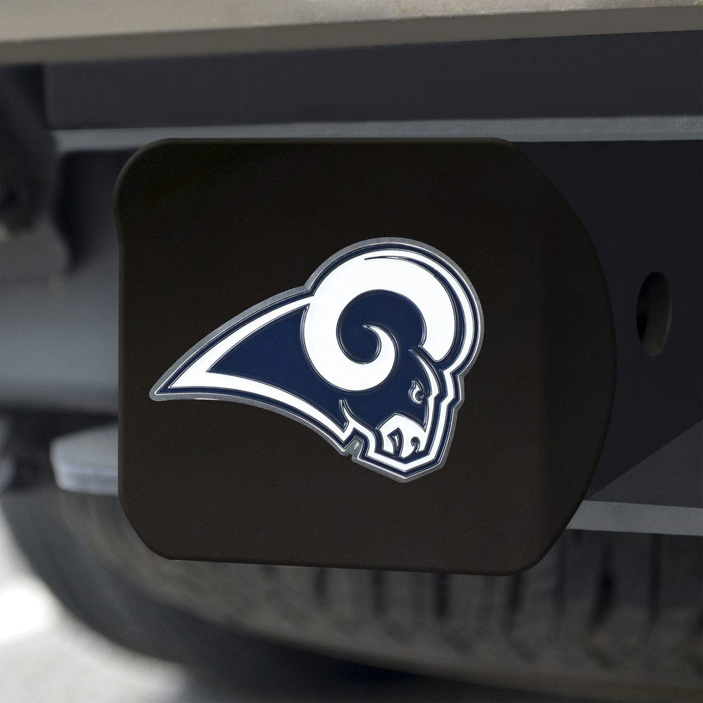 Auto Hitch Covers Los Angeles Rams Hitch Cover Color Emblem on Black 842281125771
