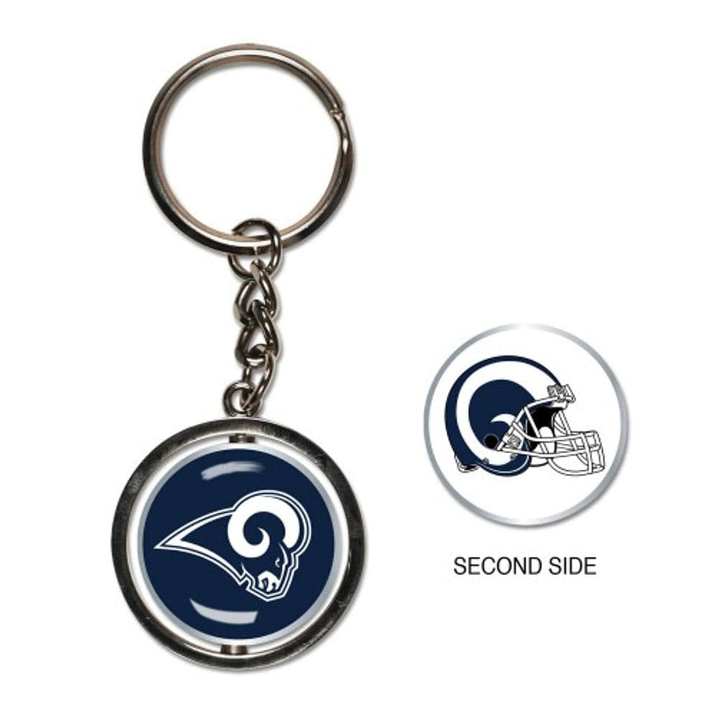 Key Rings Los Angeles Rams Key Ring Spinner Style - Special Order 032085655691