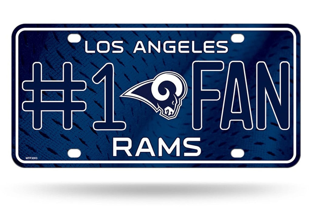 License Plate #1 Fan Los Angeles Rams License Plate #1 Fan 767345352248