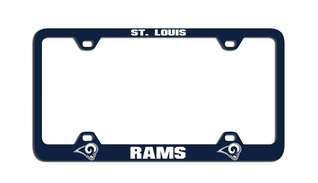 License Plate Frame Laser Cut Los Angeles Rams License Plate Frame Laser Cut Blue 023245919623