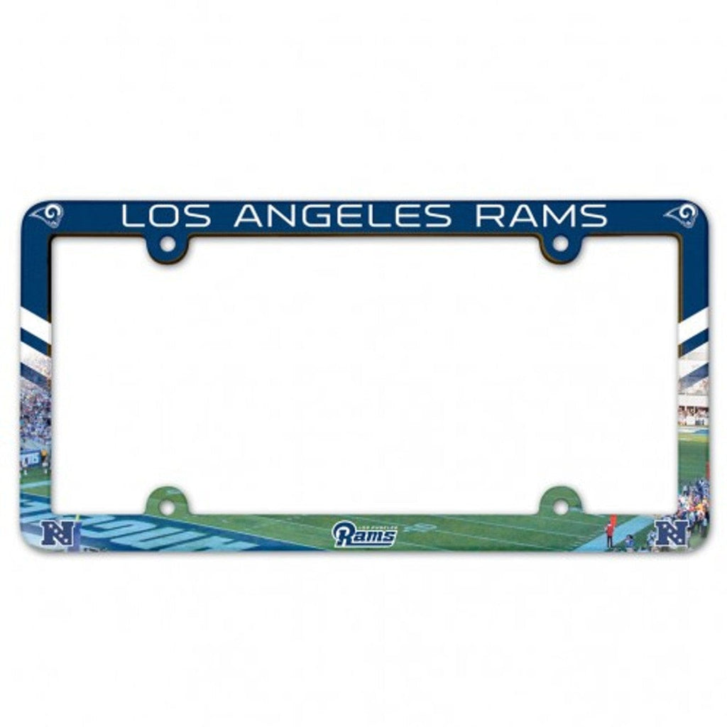 License Frame Plastic Los Angeles Rams License Plate Frame Plastic Full Color Style 032085914330