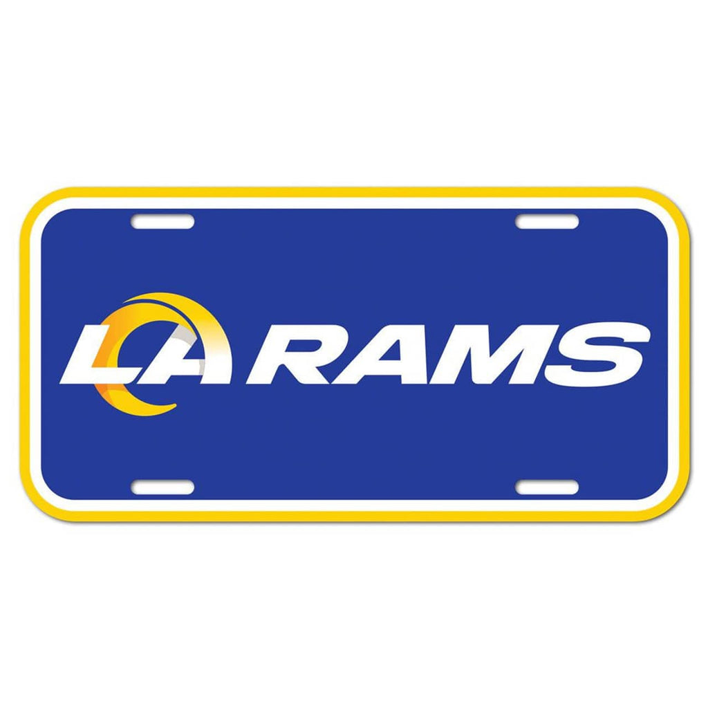 License Plate Plastic Los Angeles Rams License Plate Plastic - Special Order 032085843142