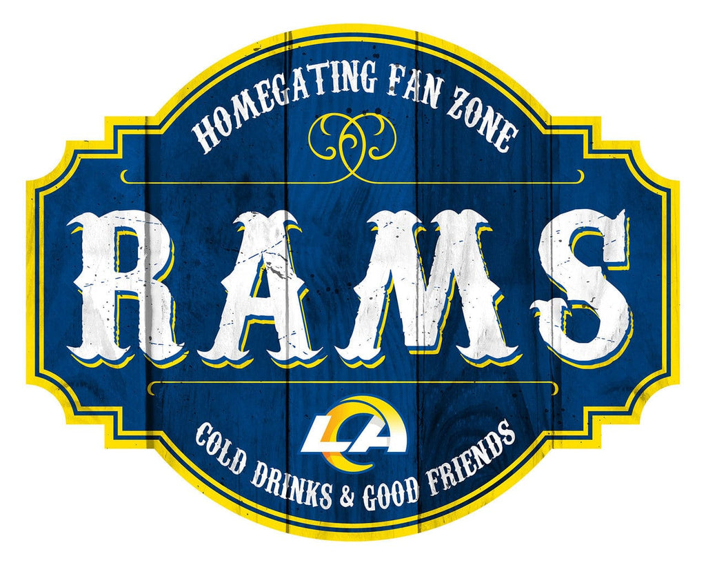 Signs Los Angeles Rams Sign Wood 12 Inch Homegating Tavern 878461181558