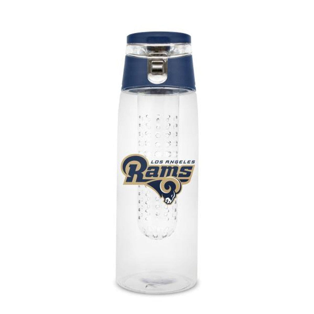 Drink Bottle Infuser 20 Los Angeles Rams Sport Bottle 24oz Plastic Infuser Style 094131102849