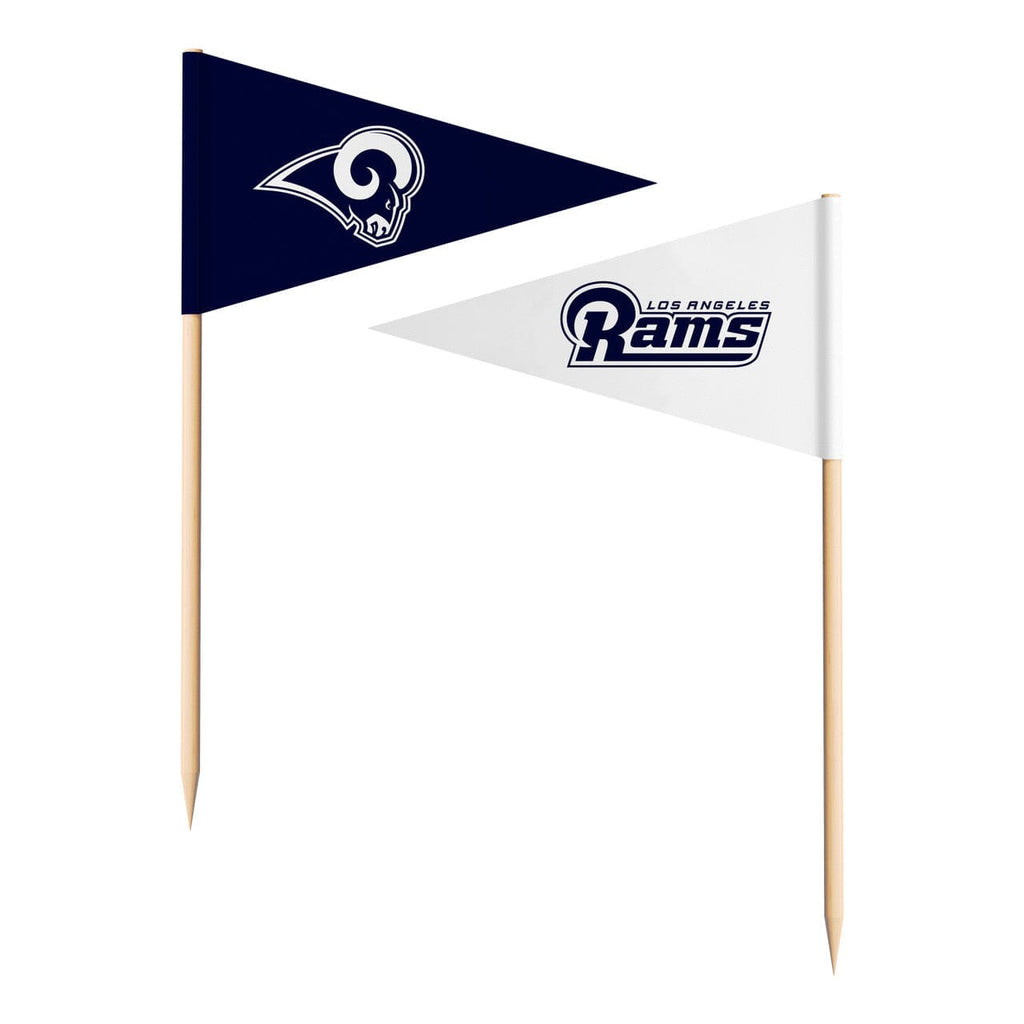 Toothpicks 36 Piece Los Angeles Rams Toothpick Flags 771831382268