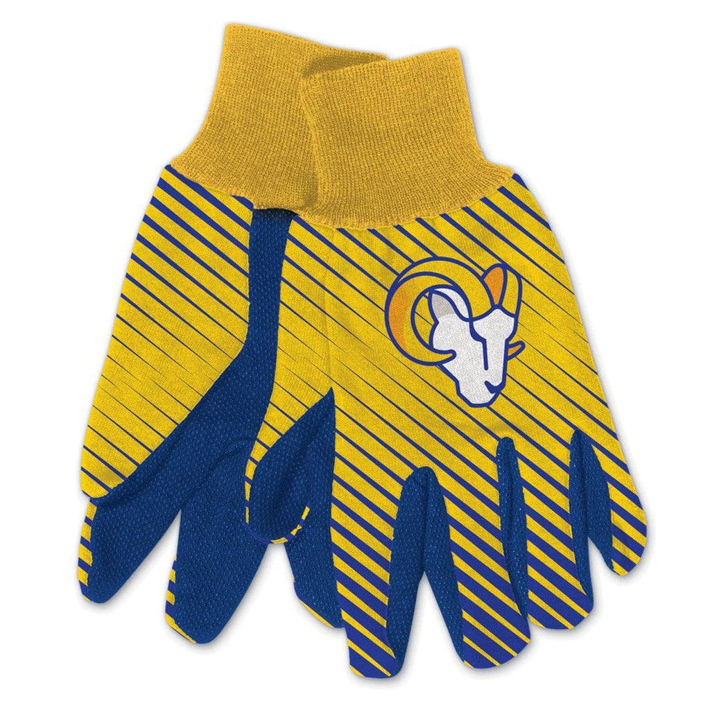 Gloves Los Angeles Rams Two Tone Adult Size Gloves 099606906809