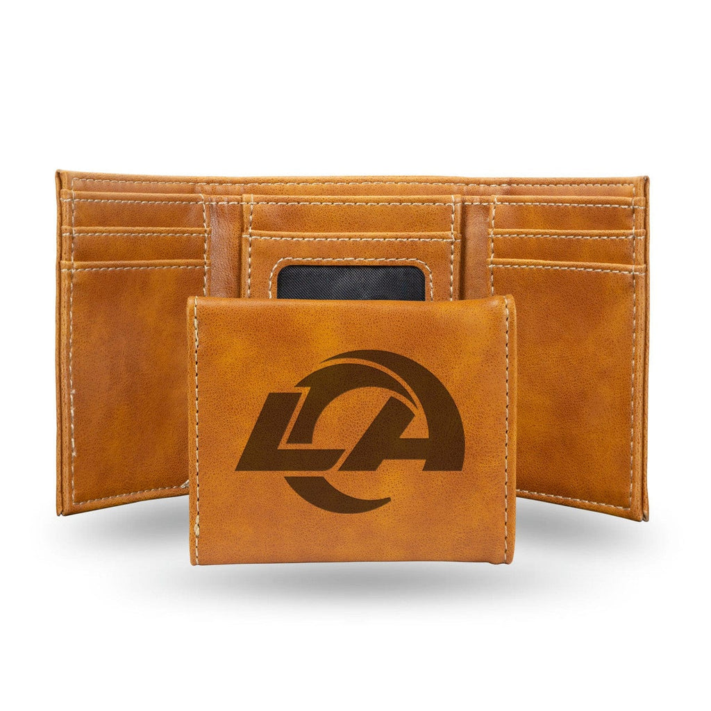 Wallets Los Angeles Rams Wallet Trifold Laser Engraved 767345834515