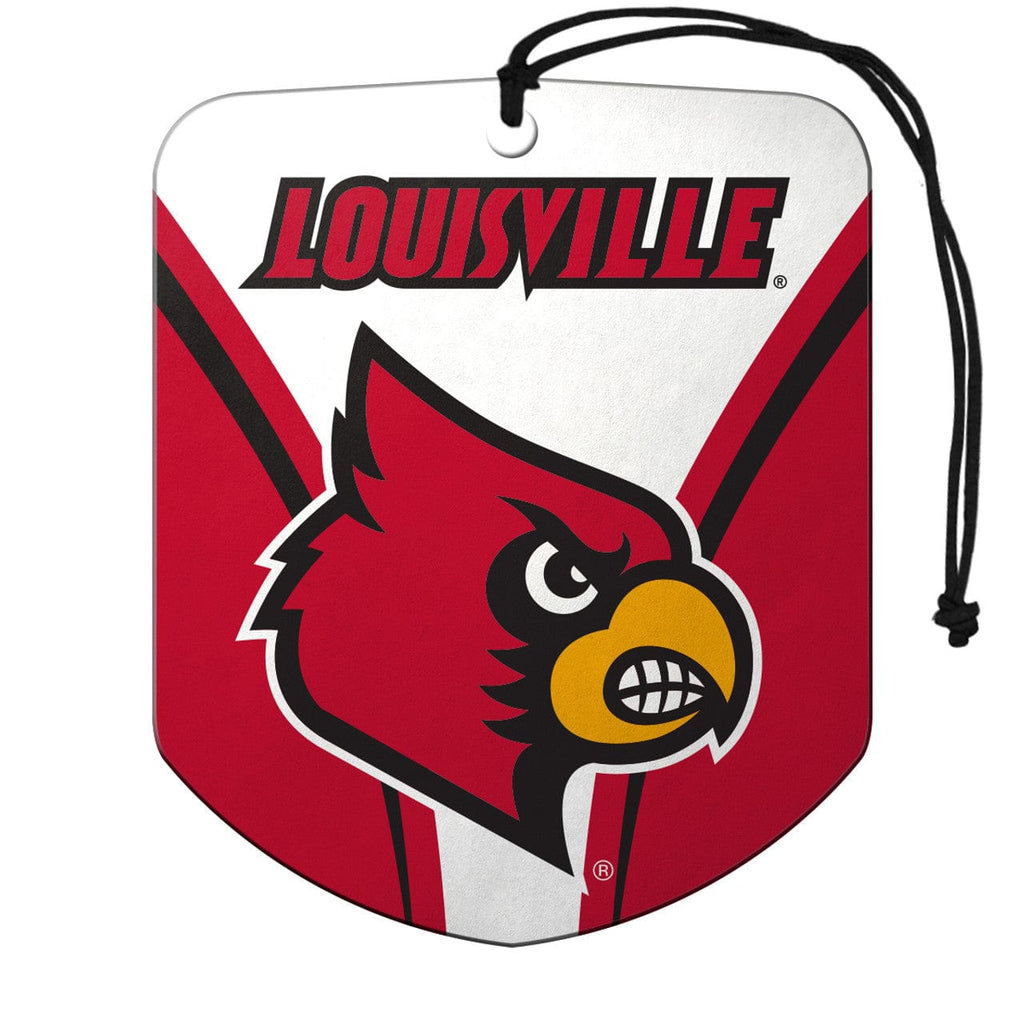 Air Fresheners Louisville Cardinals Air Freshener Shield Design 2 Pack - Special Order 681620556339